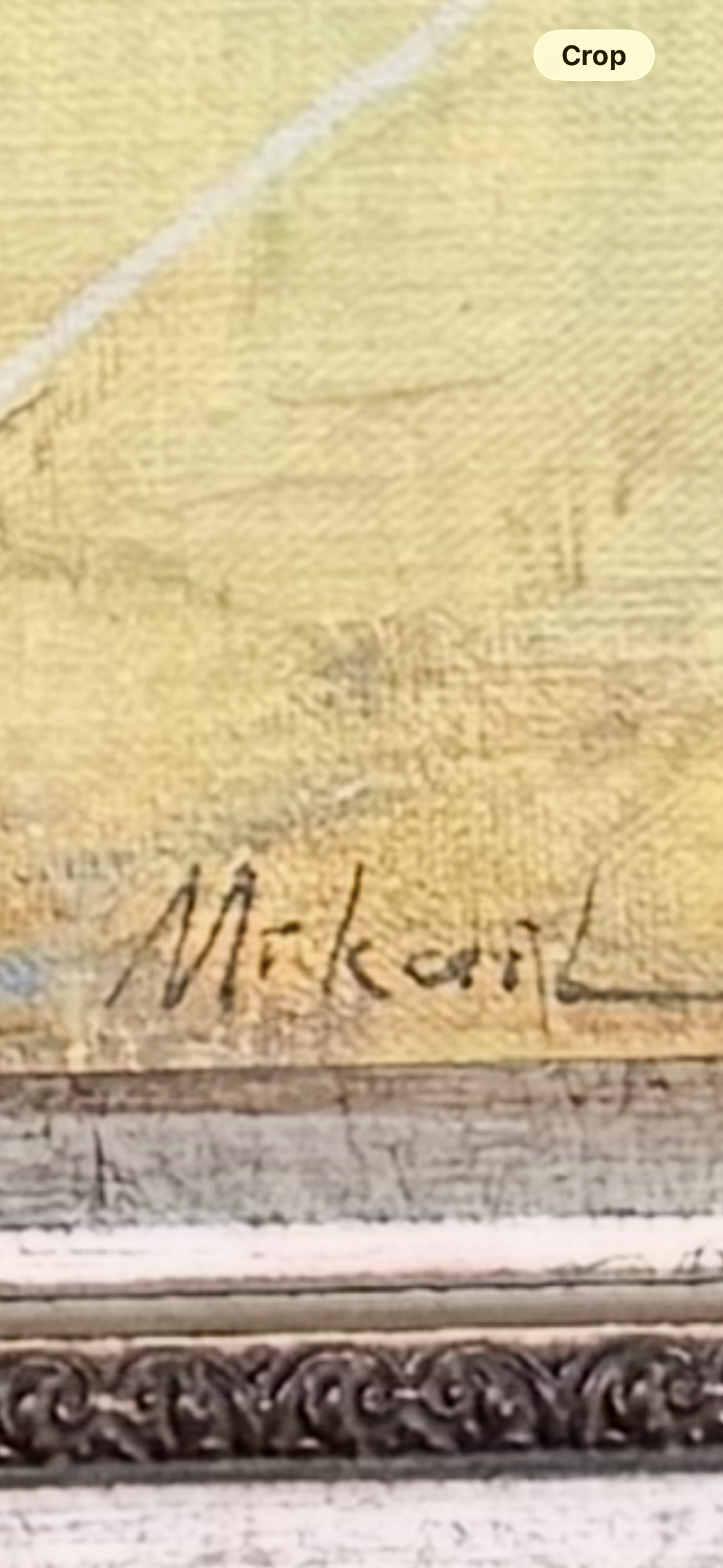 Original Signed Monique Sakellarios “Mikail” Tennis Oil on Canvas | Framed Edwardian Court Scene