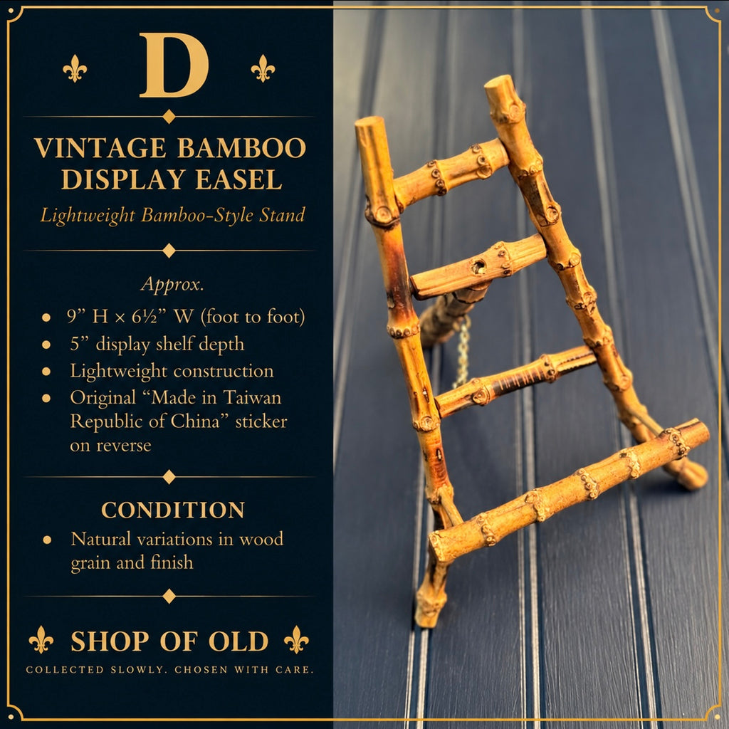 Vintage Bamboo Display Easel | Smaller