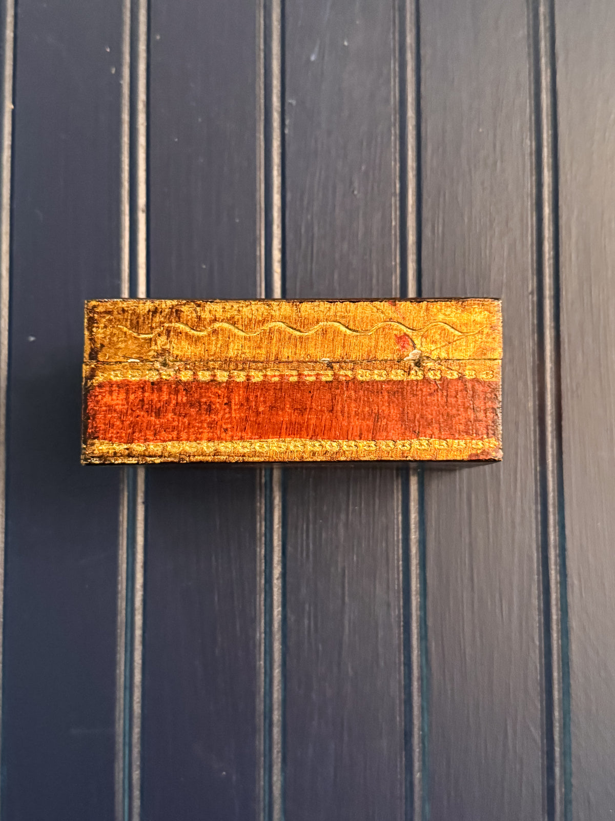 Vintage ARAM Florentine Box | Handmade in Florence | Velvet-Lined Italian Keepsake Box