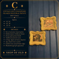 Vintage Gilt Chalkware Framed Pastoral Prints | Mid-Century