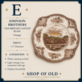 Johnson Brothers “Old Britain Castles” Plate | Belvoir Castle in 1792 | England
