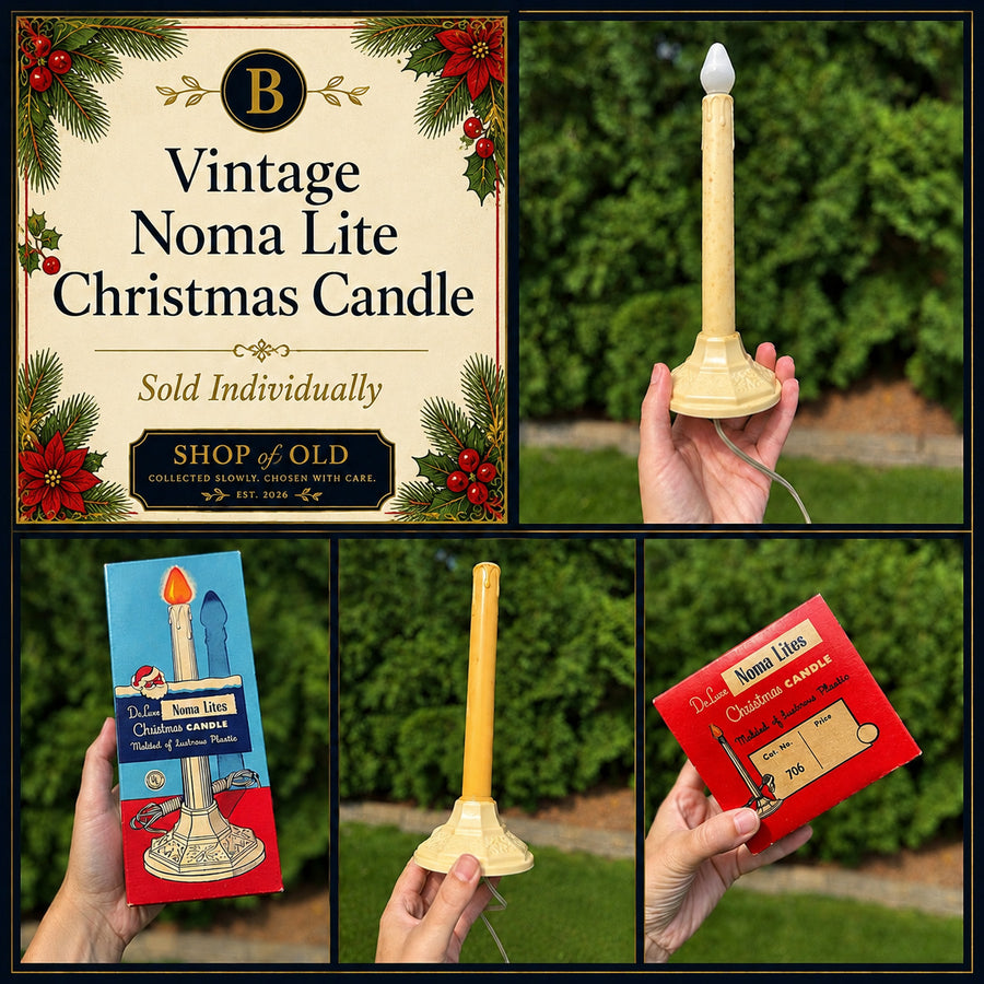 Vintage Noma Lite Christmas Candle | Noma Lites Holiday Decoration (Sold Individually)