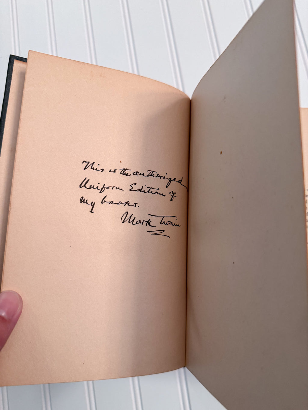 Antique Mark Twain Authorized Uniform Edition Three-Volume Book Set | P.F. Collier & Son | 1917