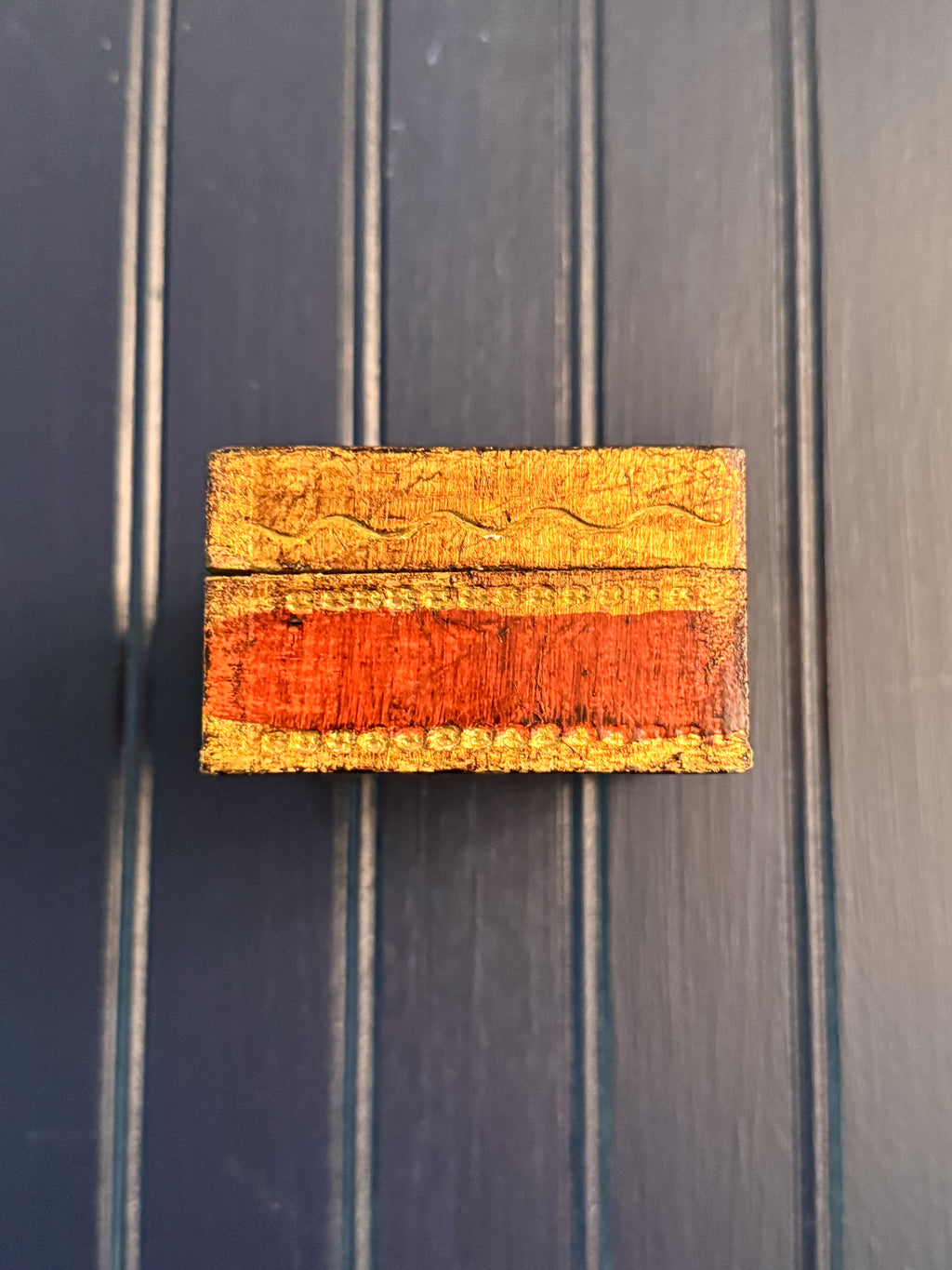 Vintage ARAM Florentine Box | Handmade in Florence | Velvet-Lined Italian Keepsake Box