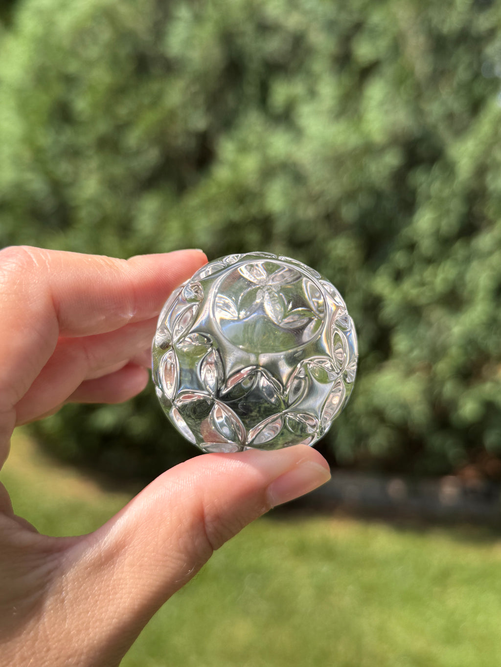Vintage Waterford Crystal Egg Hand Cooler Paperweight | Made in Ireland | Complete with Original Box & Papers