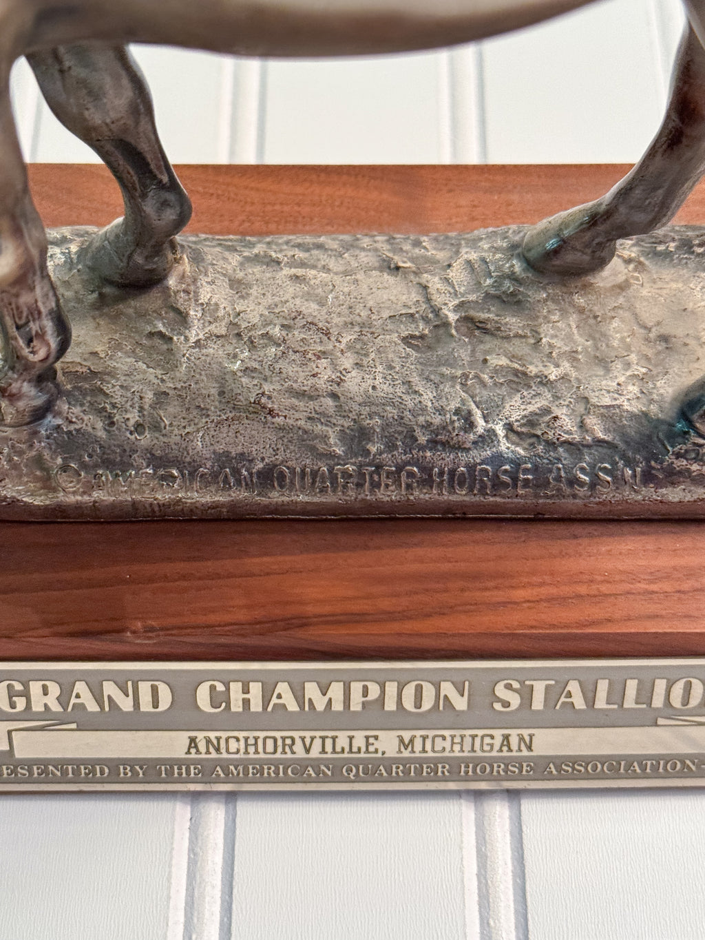 Vintage 1976 AQHA Grand Champion Stallion Trophy | American Quarter Horse Association