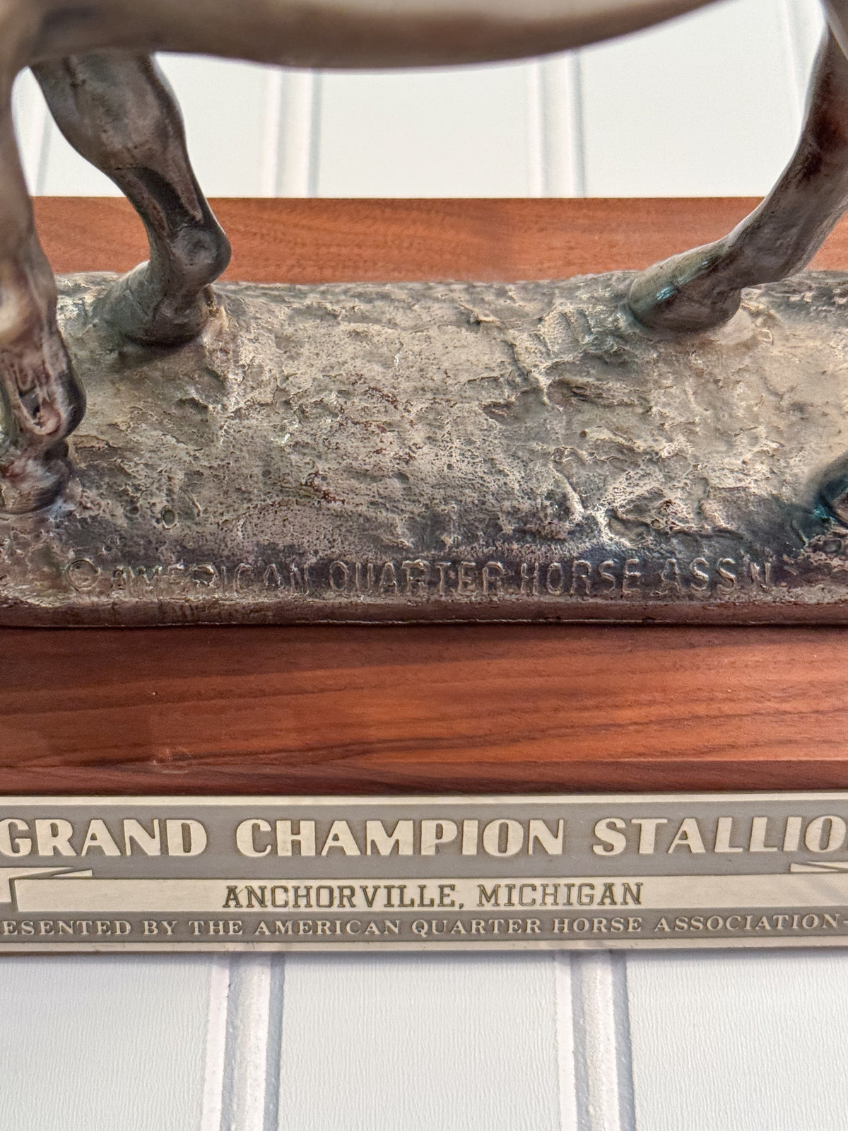 Vintage 1976 AQHA Grand Champion Stallion Trophy | American Quarter Horse Association