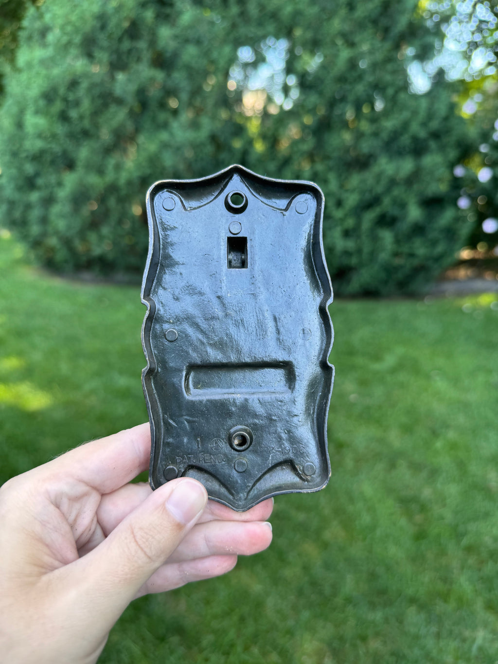 Vintage Cast Metal Personalized “PRICE” Door Knocker