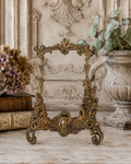 Antique French Ormolu Clock Front Frame | Rococo Gilt Bronze Mount | Architectural Fragment