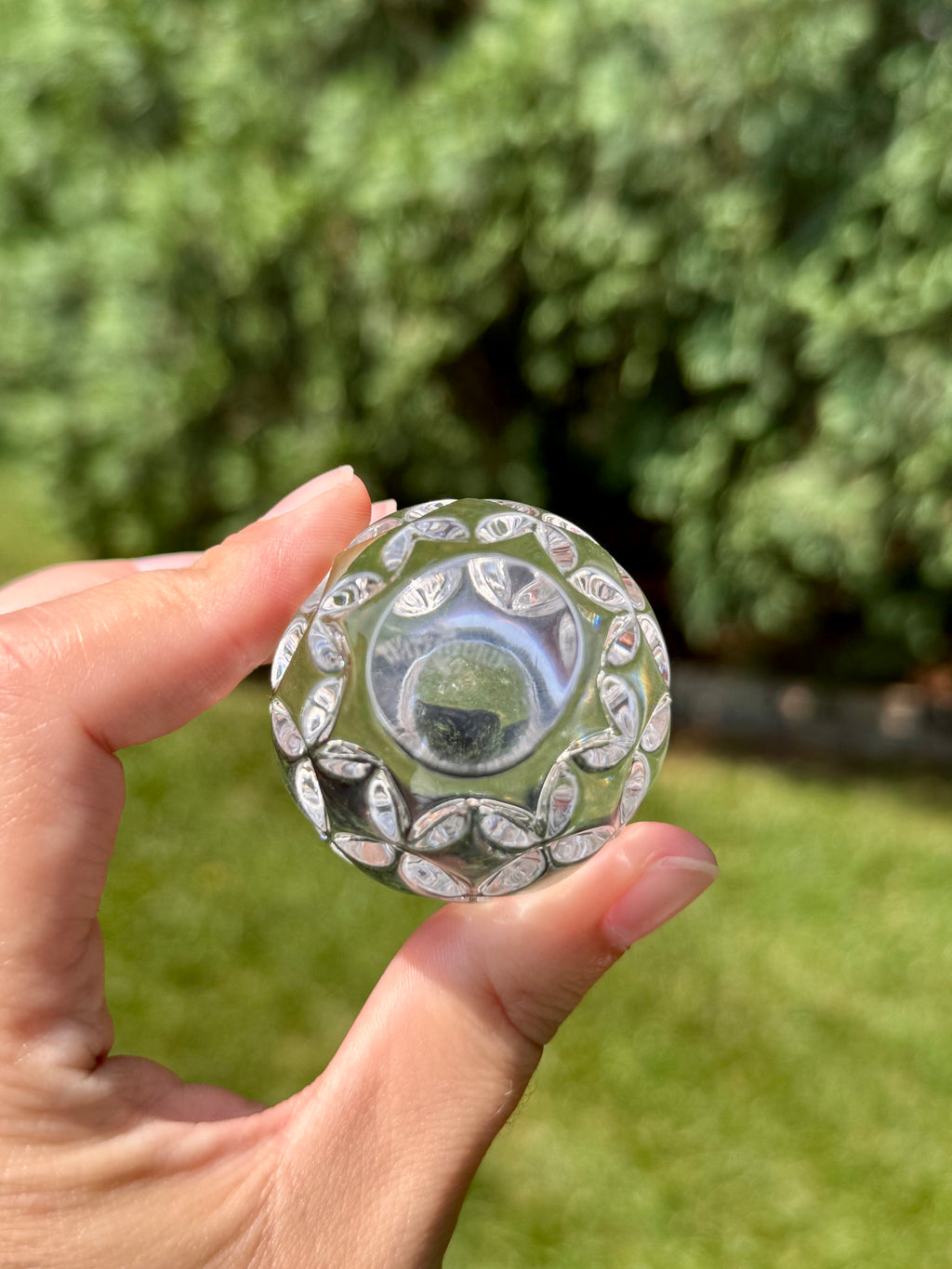 Vintage Waterford Crystal Egg Hand Cooler Paperweight | Made in Ireland | Complete with Original Box & Papers
