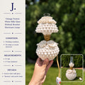 Vintage Fenton White Milk Glass Hobnail Boudoir Hurricane Lamp “Bantam”