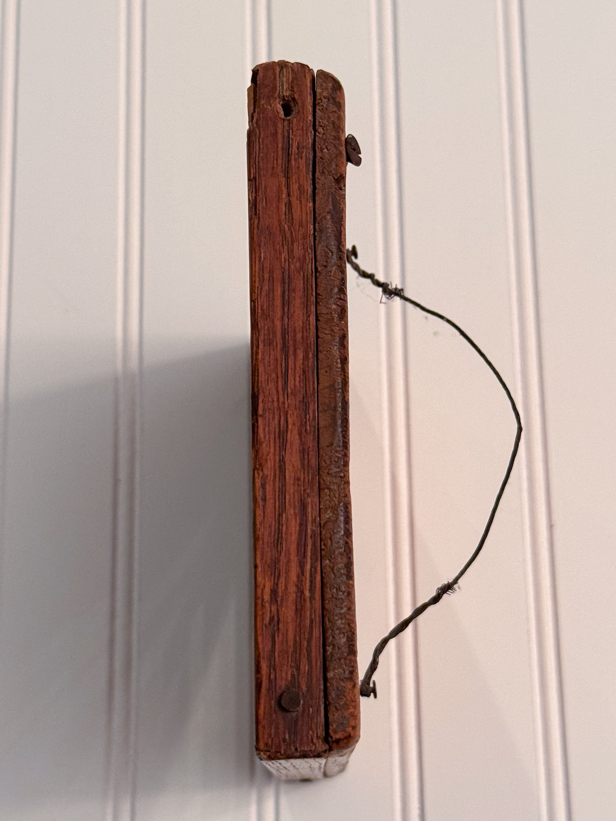 Antique Beveled Wood Mirror | Solid Wood Frame