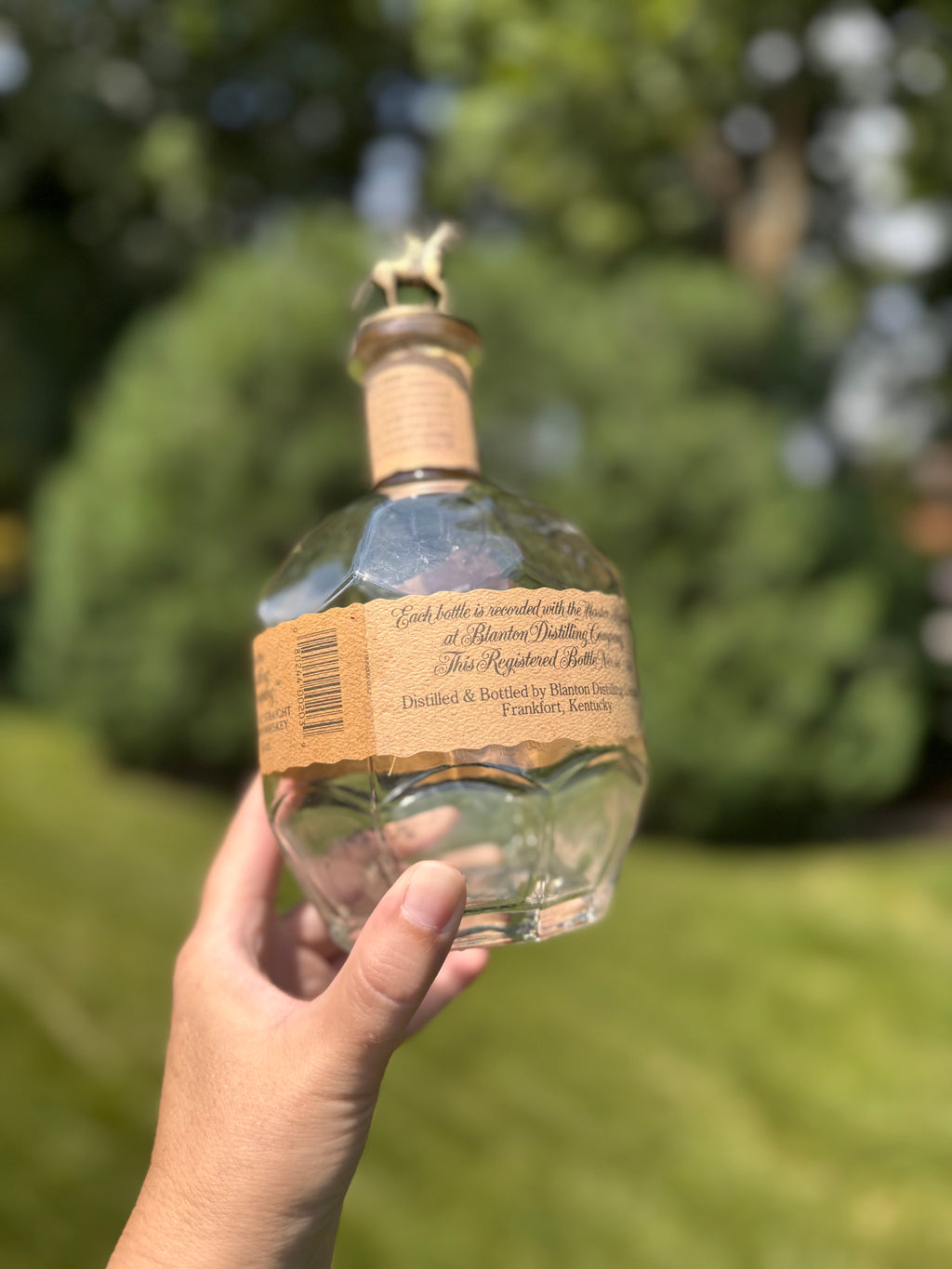 Blanton’s Original Single Barrel Bourbon Bottle