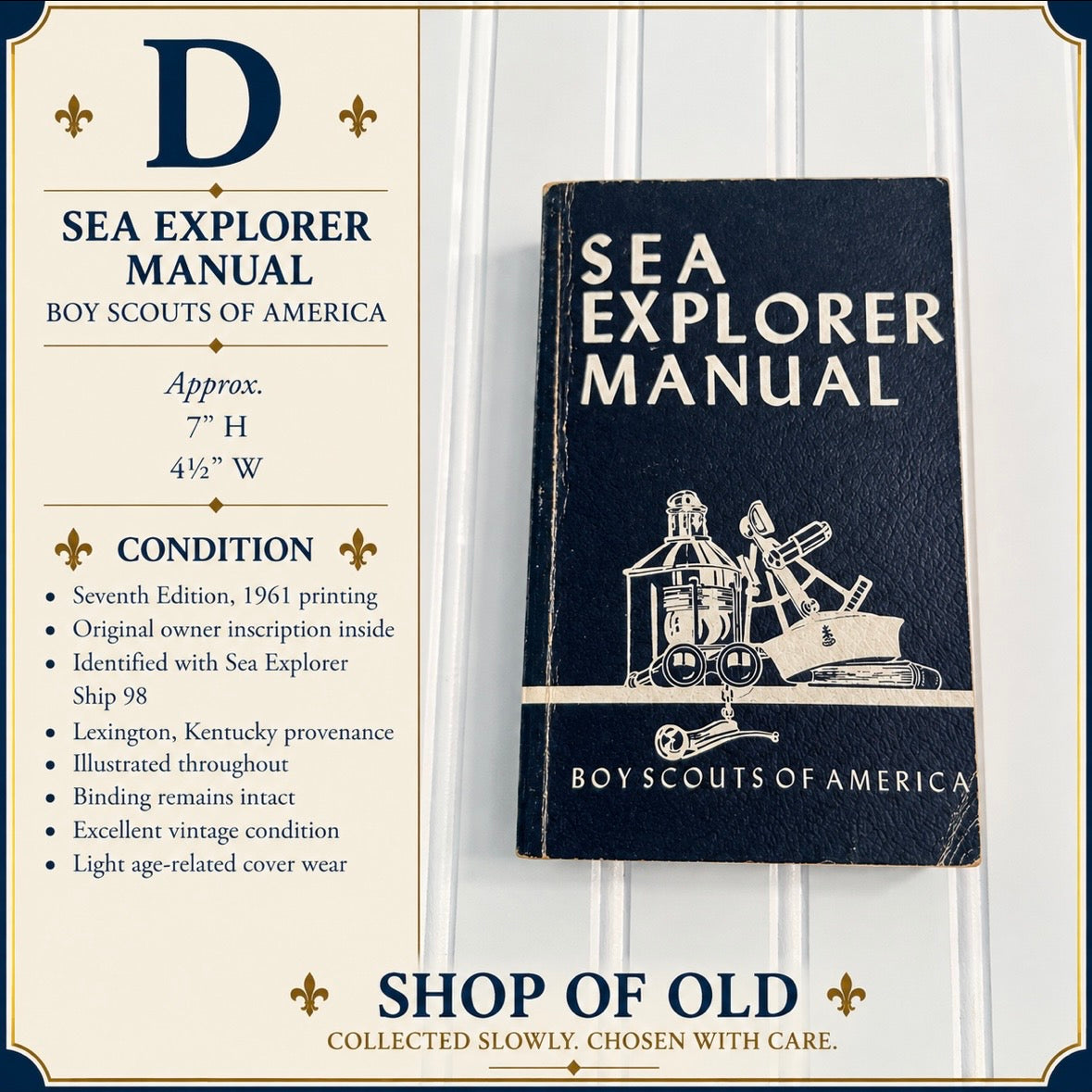 1961 Sea Explorer Manual | Boy Scouts of America