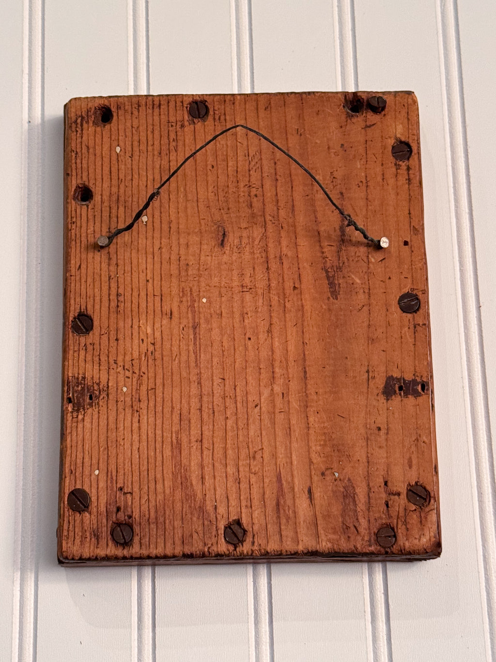 Antique Beveled Wood Mirror | Solid Wood Frame