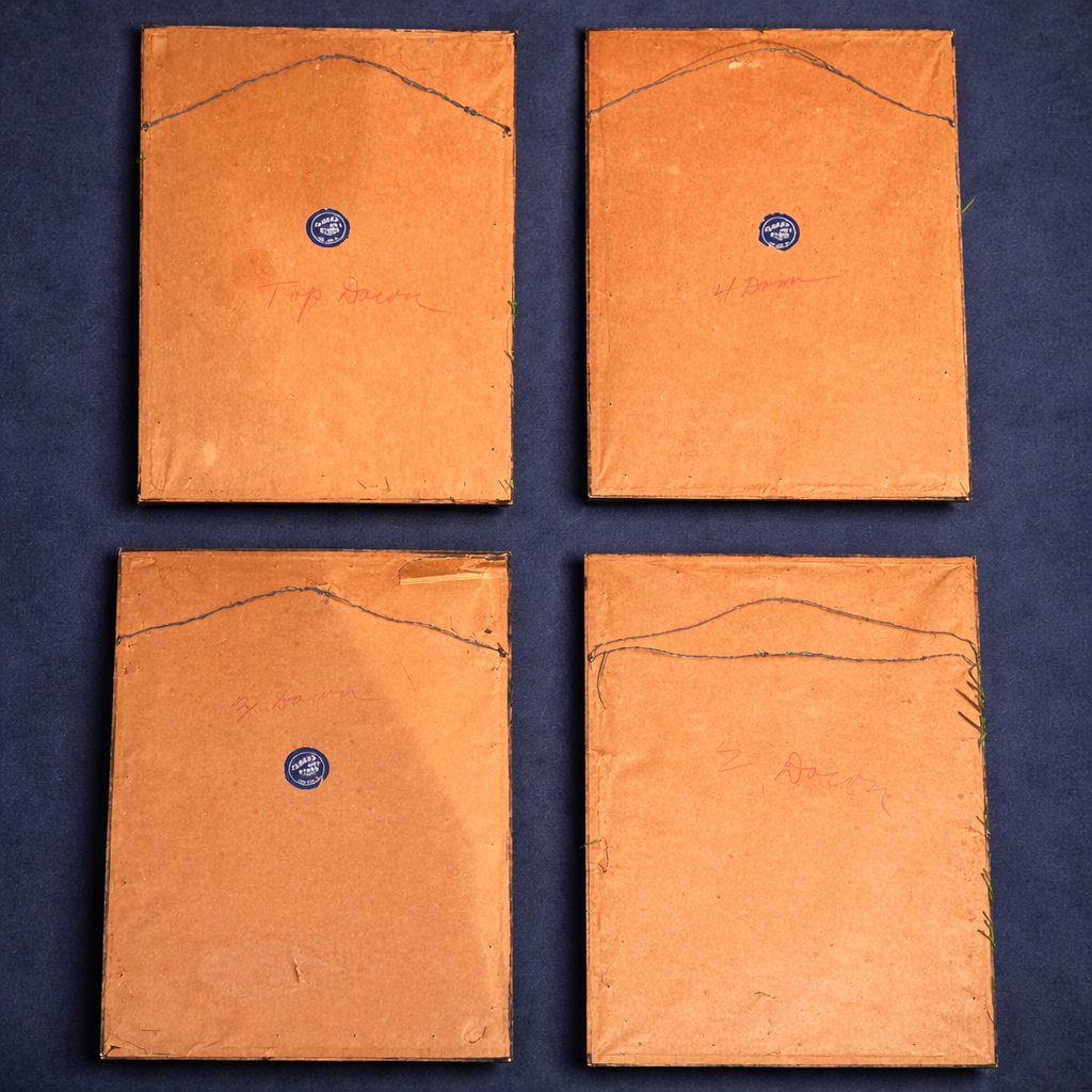 Set of 4 Framed Military Uniform Prints — Lexington, Norfolk, Charleston & New Orleans