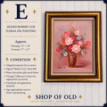 Signed Robert Cox Floral Oil Painting on Canvas | Vintage Gilt Wood Frame