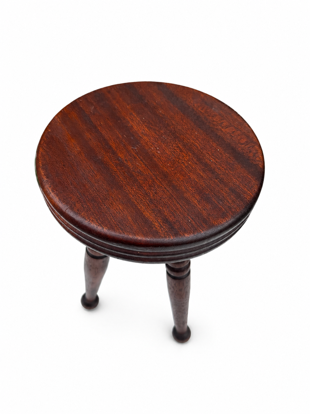 Antique Adjustable Piano Stool — Salesman Sample, Mahogany