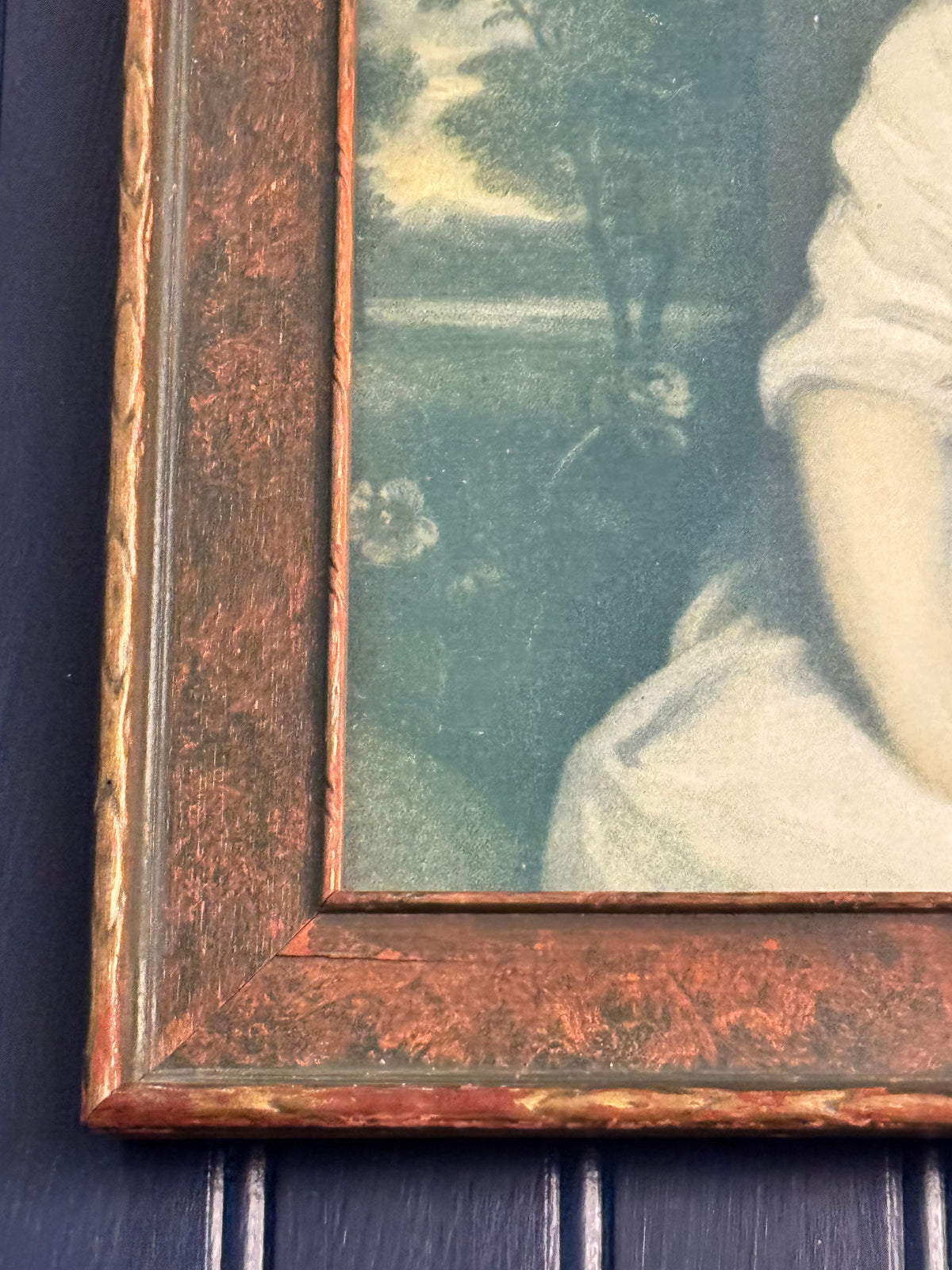 Vintage “Simplicity” Portrait Print after Sir Joshua Reynolds | Dayton Company Framed Art
