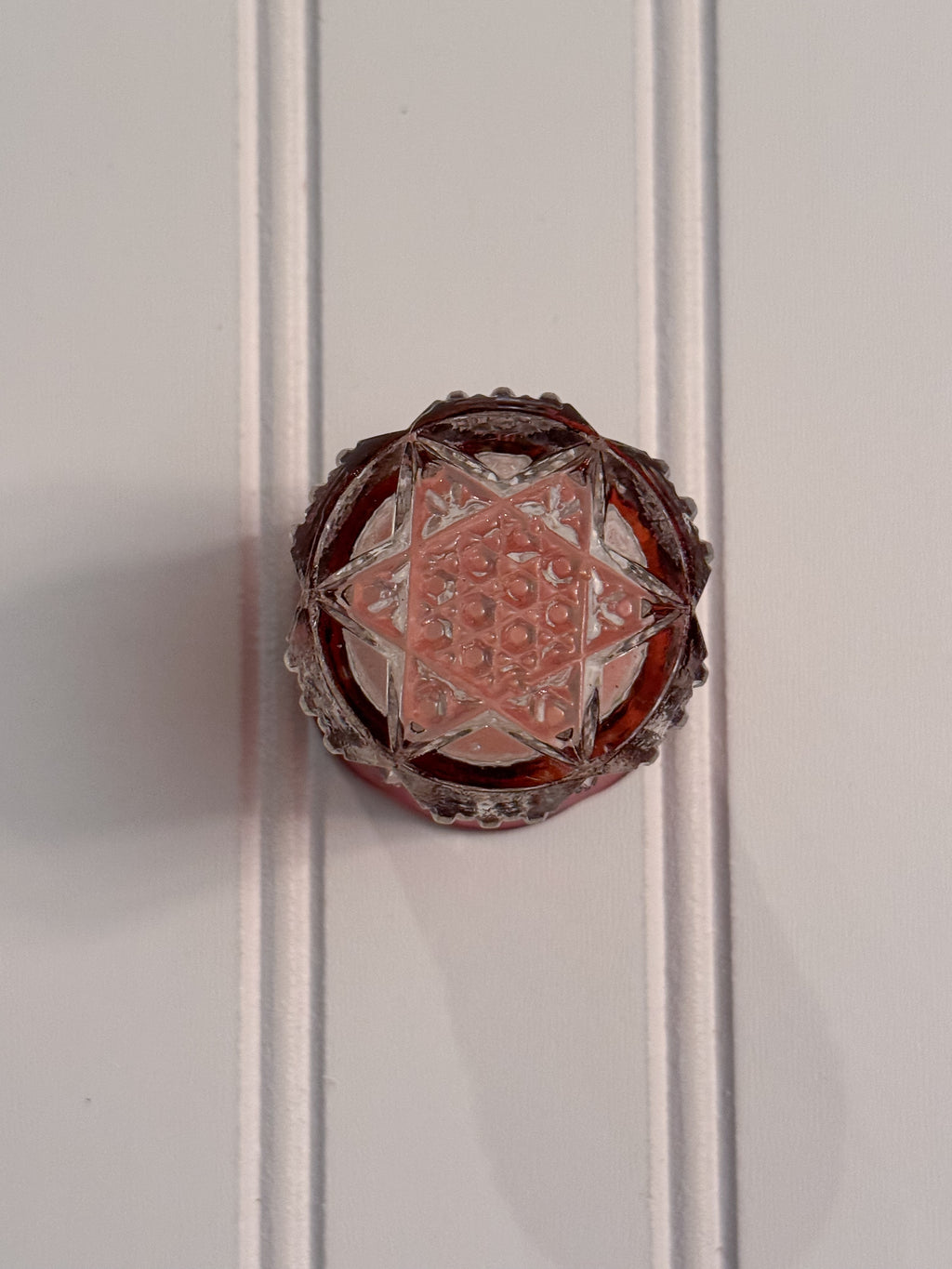 1921 Ruby Flash “Mother” Toothpick Holder