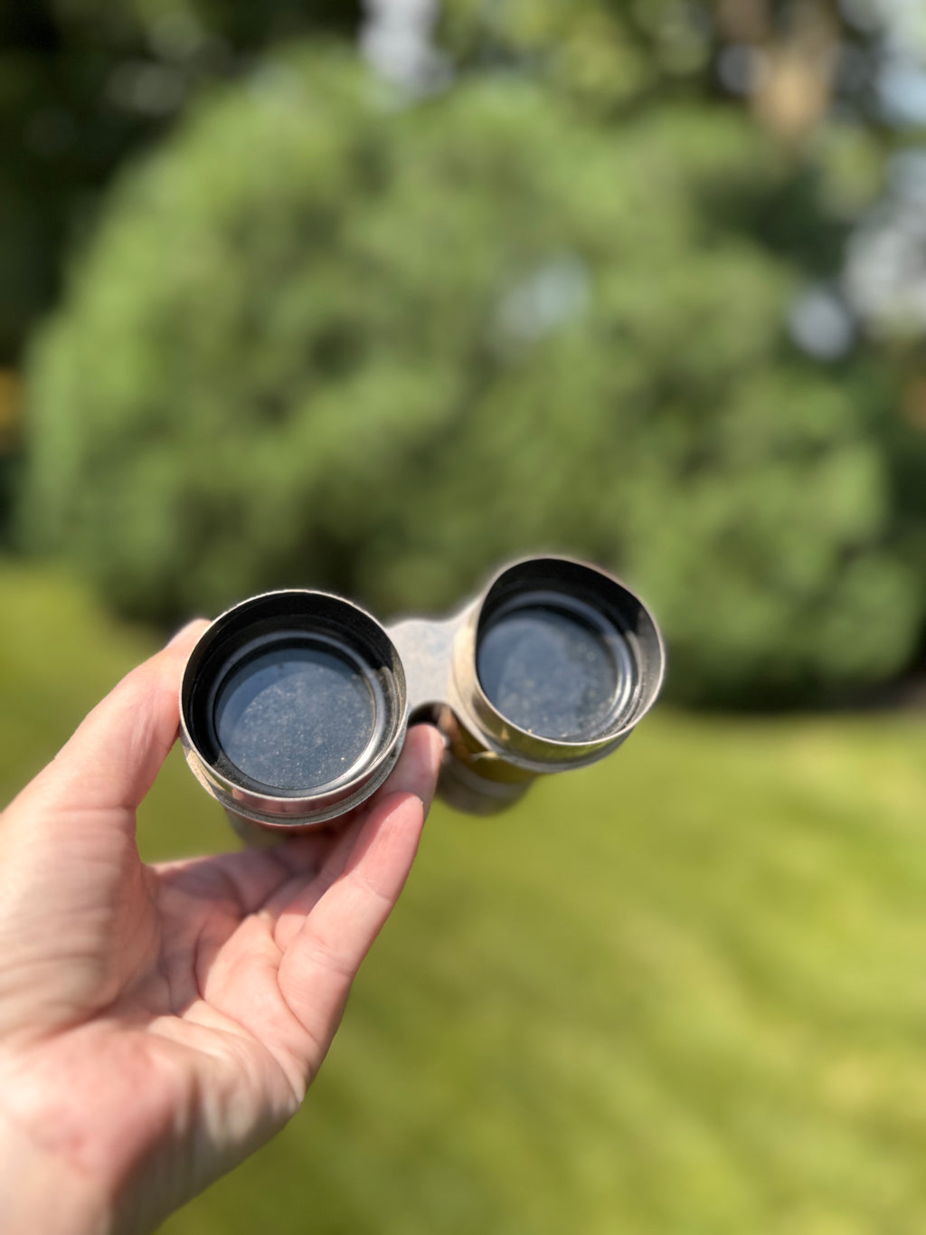 Antique Le Jockey Club Paris Opera Glasses with Leather Wrap