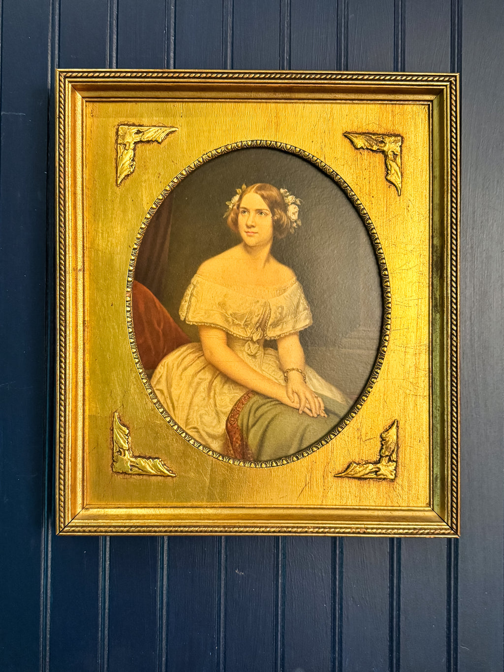 Vintage Jenny Lind Oil-Art Portrait Print | After Eduard Magnus