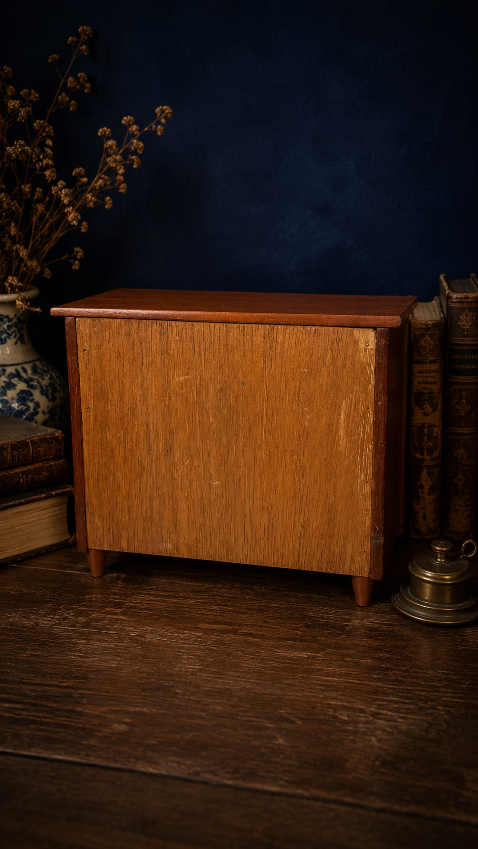 Vintage Miniature 3-Drawer Jewelry Chest | Salesman Sample Style Chest