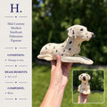Vintage Sandicast Dalmatian Figurine | Mid-Century Modern Resin Dog Sculpture | 10”