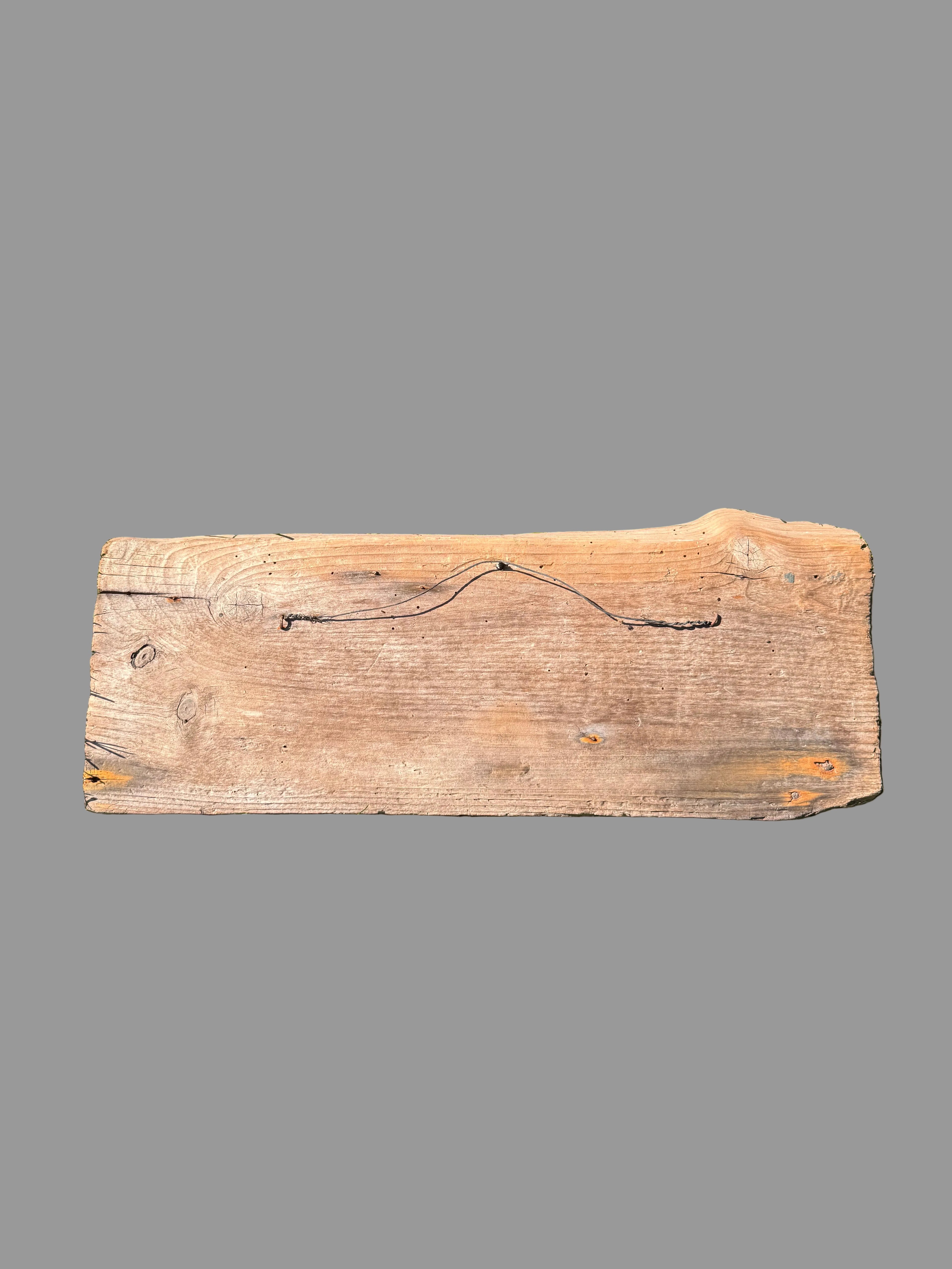 Handmade Coastal Folk Art Driftwood, Stone & Seashell Village Wall Sculpture