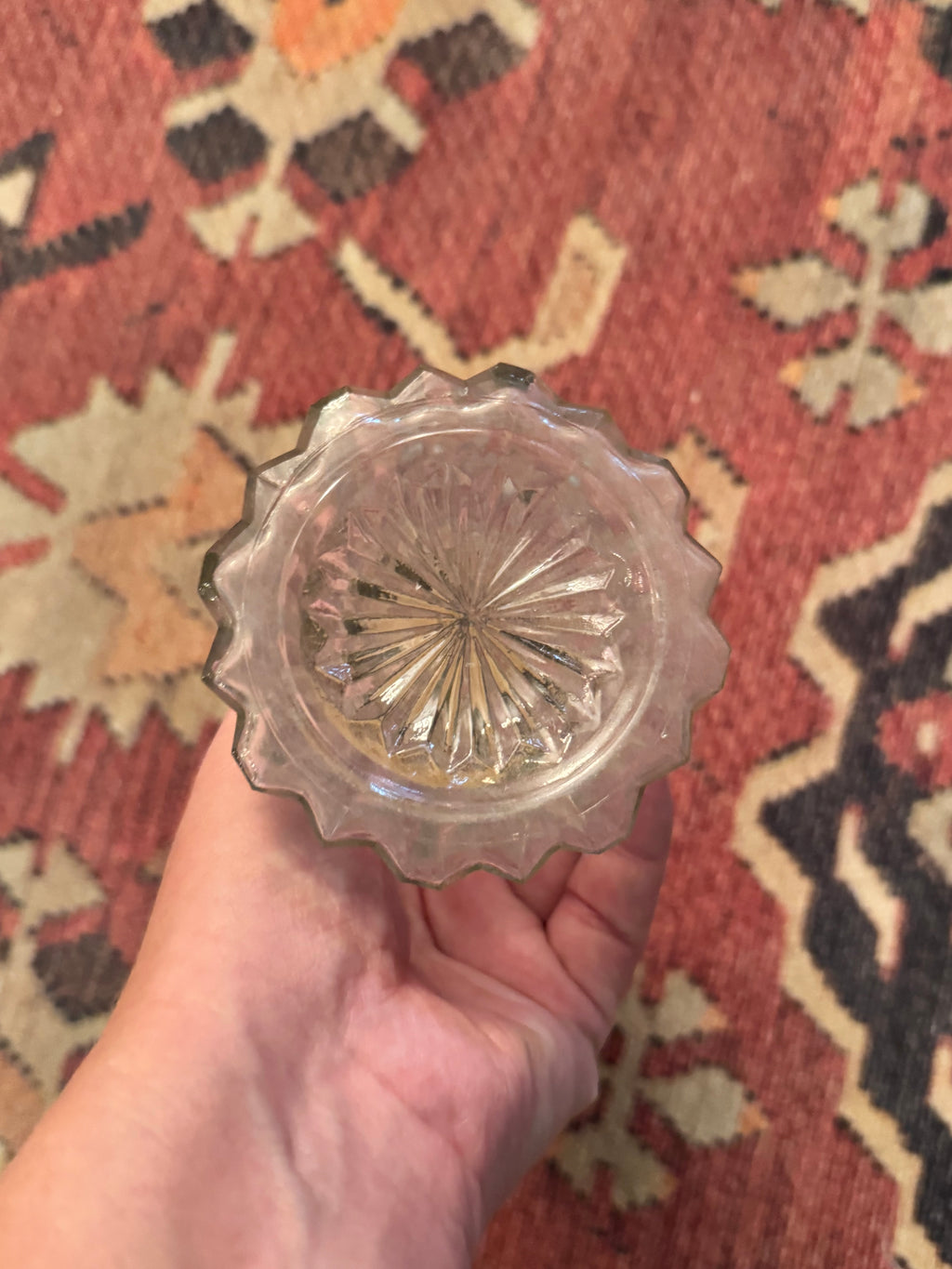 Vintage Fluted Glass Salt & Pepper Shakers with Silver-Tone Tops
