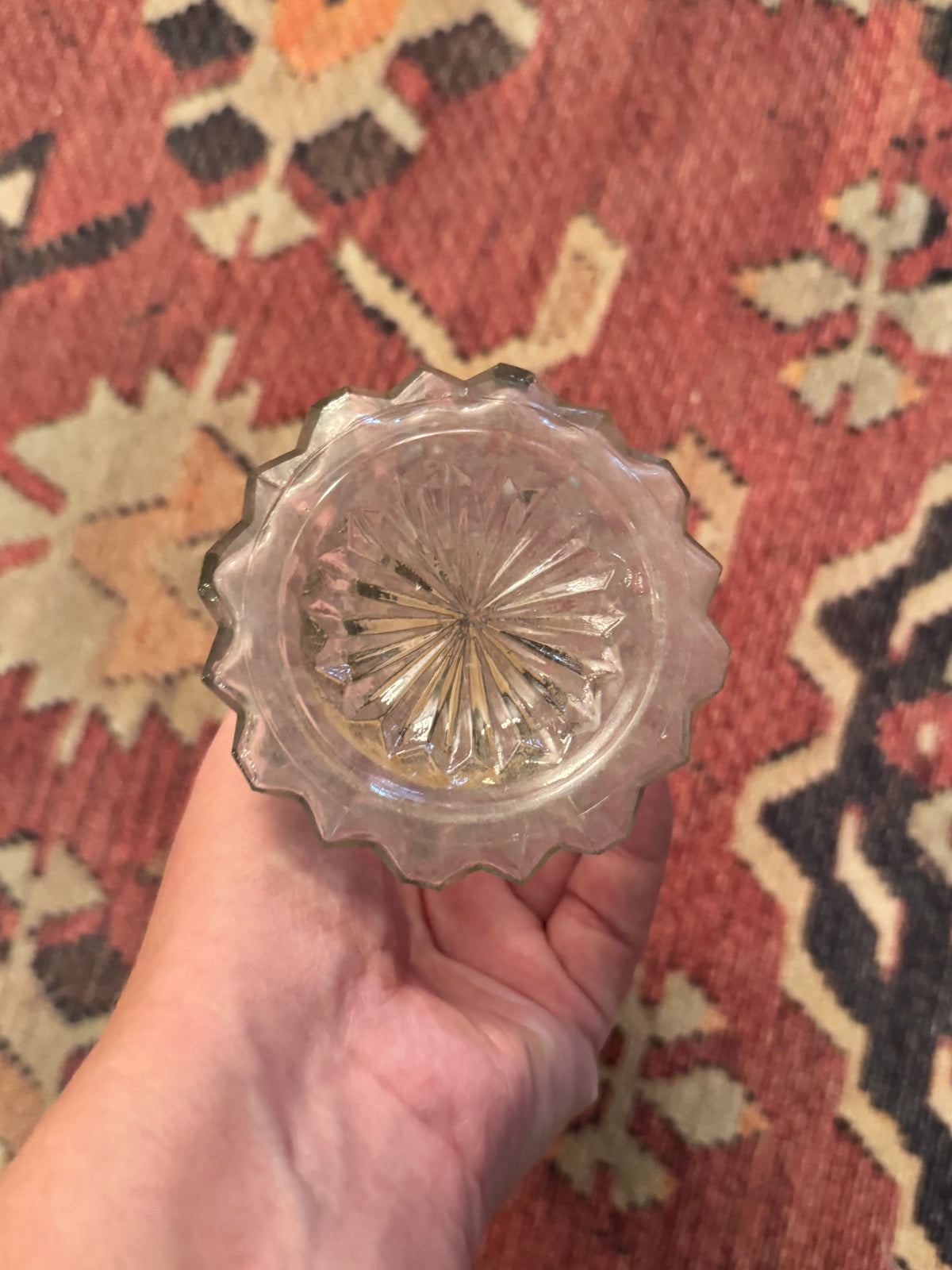 Vintage Fluted Glass Salt & Pepper Shakers with Silver-Tone Tops
