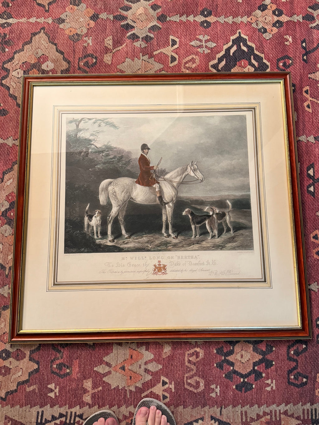 Pair of Virginia Metalcrafters Barraud Horsemen Hand-Colored Restrike Engravings