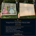 Vintage Framed “Strauss Waltz” Print by ALBO | Ballroom Dance Wall Art