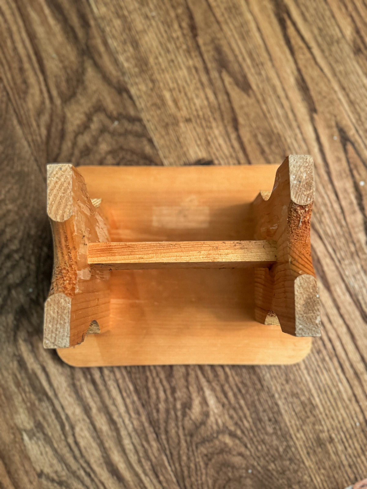 Vintage Wooden Riser Stool | Natural Wood Display Stand