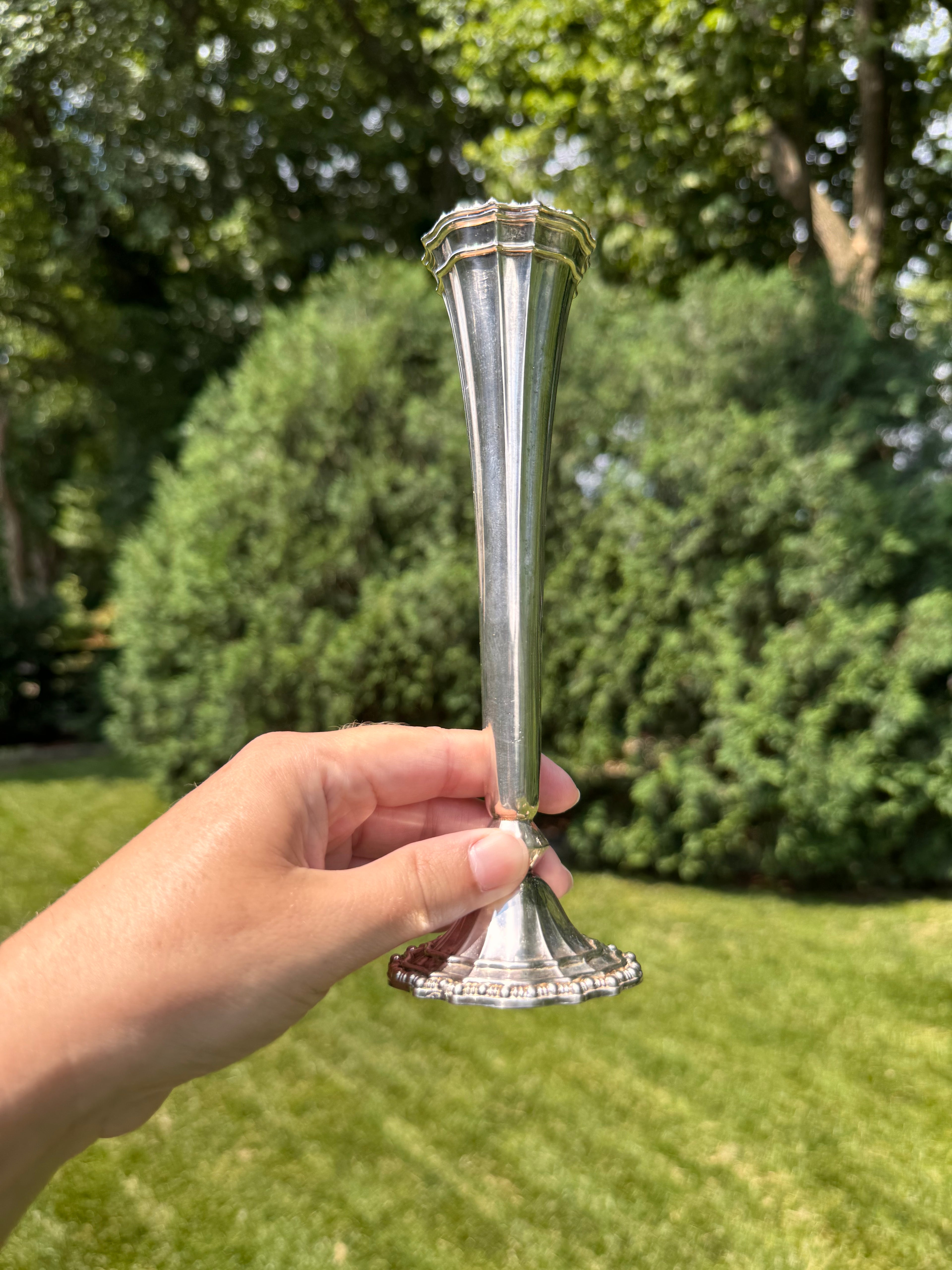 Vintage HMC Avon Silverplate Bud Vase | Hudson Manor Collection | Made in Italy