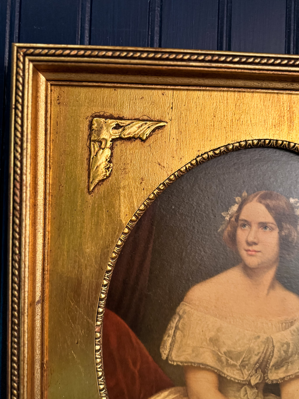 Vintage Jenny Lind Oil-Art Portrait Print | After Eduard Magnus