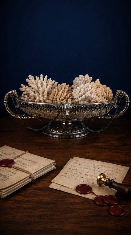 Antique Silverplate Ram’s Head Centerpiece Bowl with Draped Chains | E.G. Webster & Son