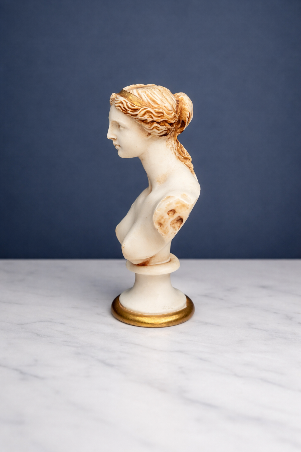 Venus de Milo Bust in Alabastrine with Original Tag