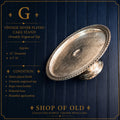Vintage Silver-Plated Cake Stand | Ornately Engraved Pedestal Display Riser