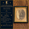 Antique Civil War Soldier Photographic Reproduction | Framed Cabinet Card Portrait