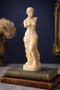 A. Santini Venus de Milo Sculpture, Signed Italian Marble Composite Figure