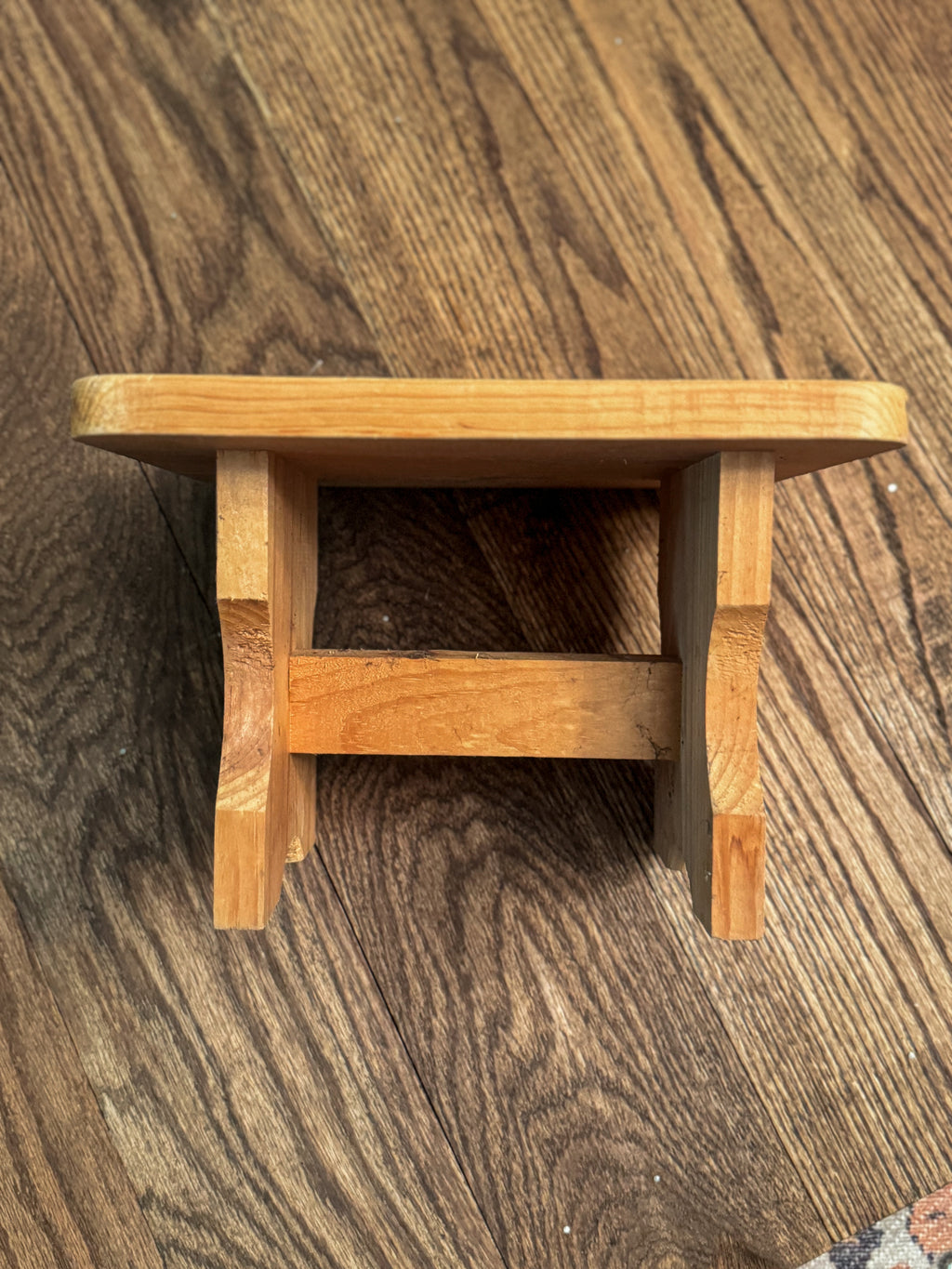 Vintage Wooden Riser Stool | Natural Wood Display Stand