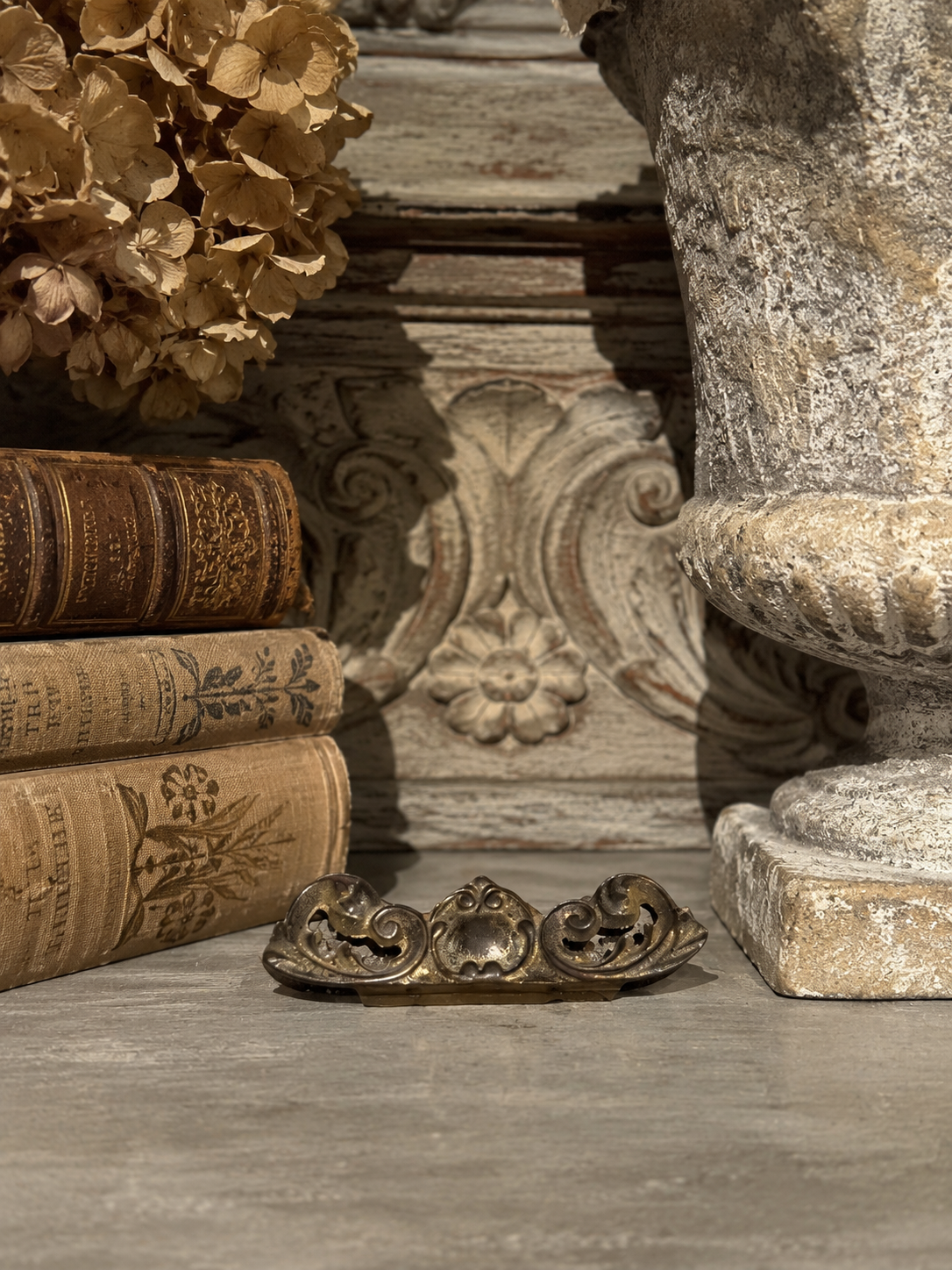 French Ormolu Pediment Fragment | Salvaged Clock Mount