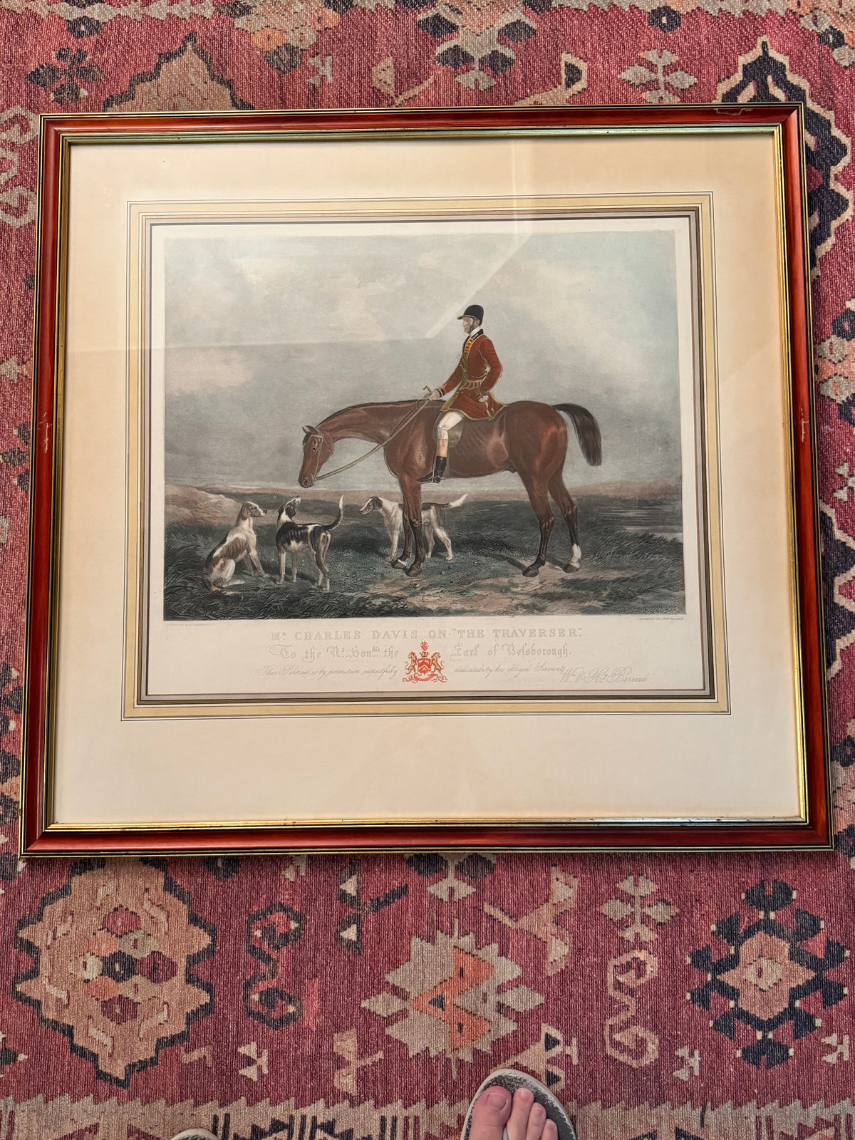Pair of Virginia Metalcrafters Barraud Horsemen Hand-Colored Restrike Engravings