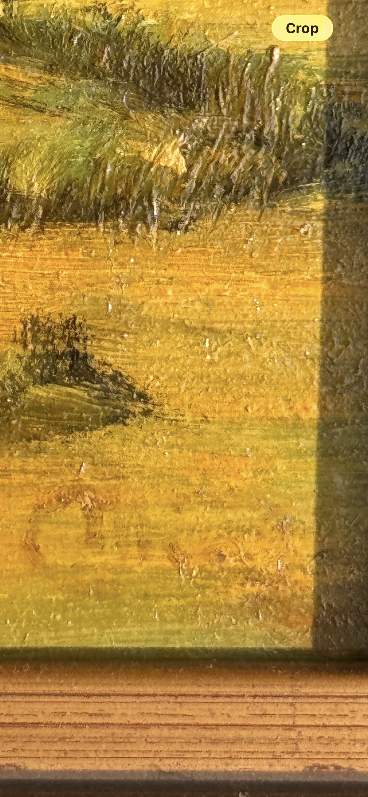 Vintage Landscape Oil Painting in Deep Gilt Frame, Pastoral Hillside Scene, Framed Original Oil on Board