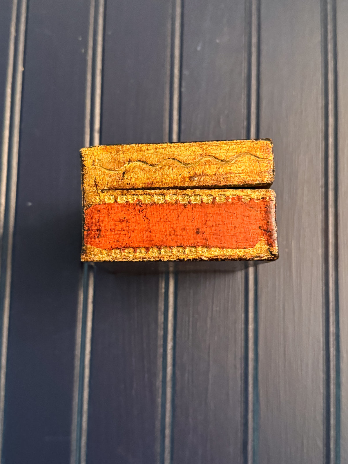 Vintage ARAM Florentine Box | Handmade in Florence | Velvet-Lined Italian Keepsake Box