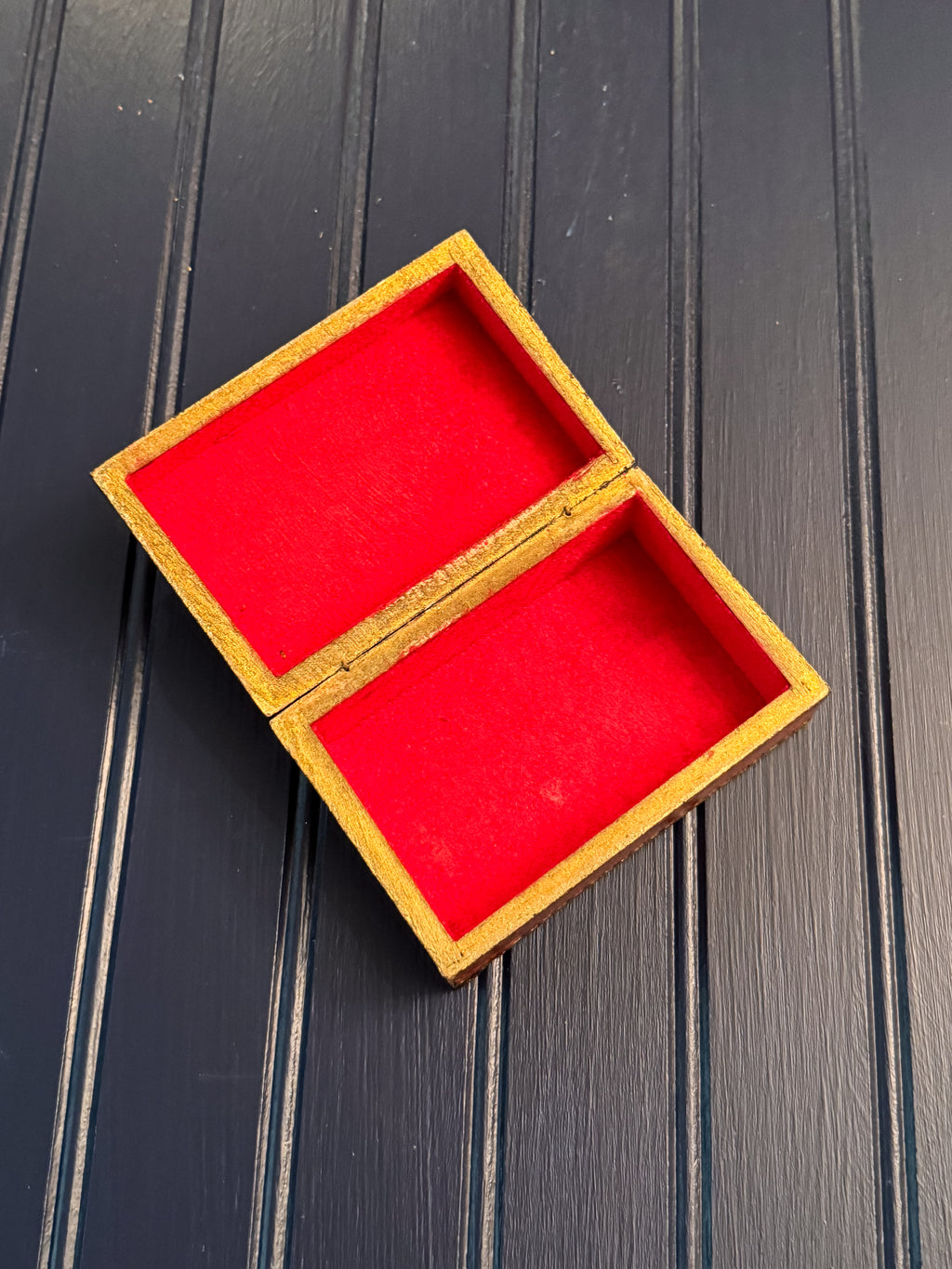 Vintage ARAM Florentine Box | Handmade in Florence | Velvet-Lined Italian Keepsake Box