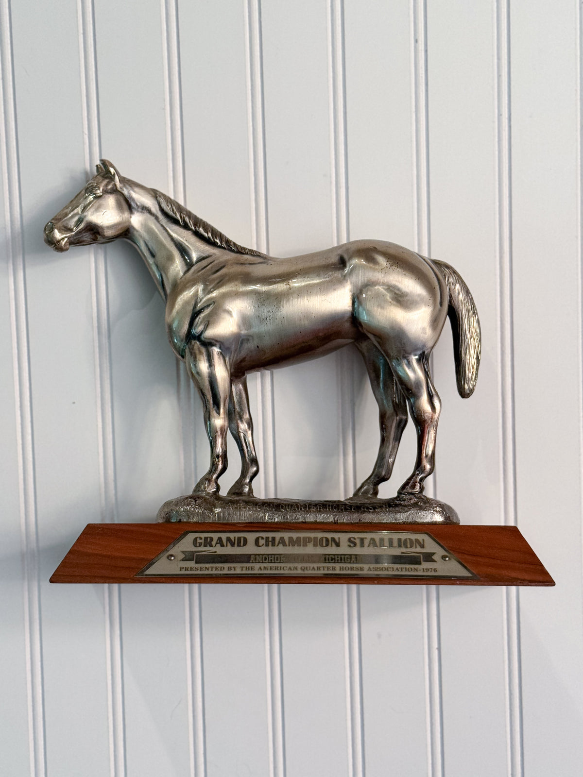 Vintage 1976 AQHA Grand Champion Stallion Trophy | American Quarter Horse Association