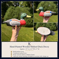 Hand-Painted Wooden Mallard Duck Decoy