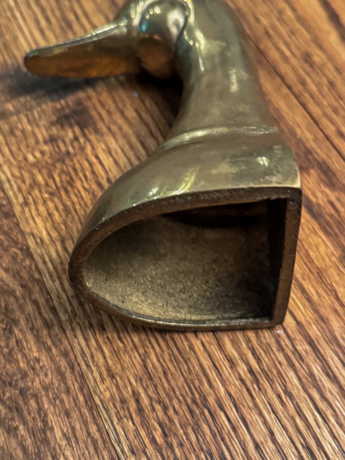 Vintage Brass Duck Bookends | Mid-Century Waterfowl Bookends